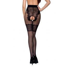 Passion bas et collants Collants ouverts TI013 20/40 deniers - noir