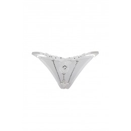 Paris Hollywood 20382 String ouvert à strass blanc