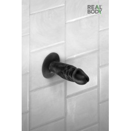 Real Body Plug anal réaliste noir 11 cm - Real Tim