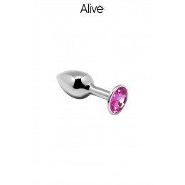 Alive 19165 Plug métal bijou rose S - Alive
