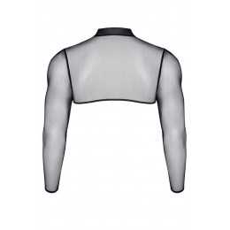 Regnes Croc top tulle noir transparent - Regnes