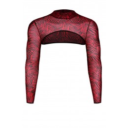 Regnes 20603 Croc top tulle zébré rouge et noir - Regnes