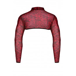 Regnes Croc top tulle zébré rouge et noir - Regnes