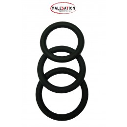 Malesation 9692 Set 3 CockRings silicone - Malesation