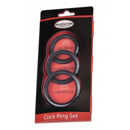 Malesation 9692 Set 3 CockRings silicone - Malesation
