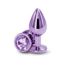 NS Novelties 20689 Plug bijou aluminium chromé violet M