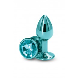 NS Novelties Plug bijou aluminium chromé vert S