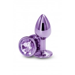 NS Novelties 20692 Plug bijou aluminium chromé violet S