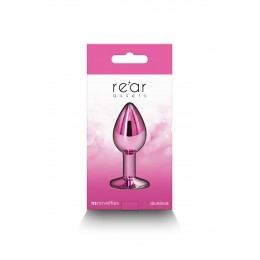 NS Novelties 20693 Plug bijou aluminium chromé rose S