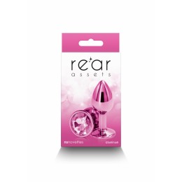 NS Novelties 20693 Plug bijou aluminium chromé rose S