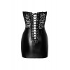 Noir Handmade 20794 Mini robe corset Solace F300 wetlook et dentelle