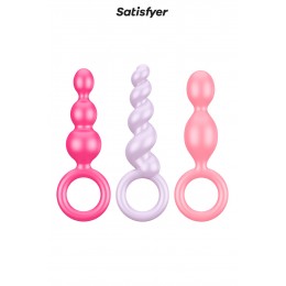 Satisfyer 17356 Set de 3 plugs colorés Booty Call - Satisfyer