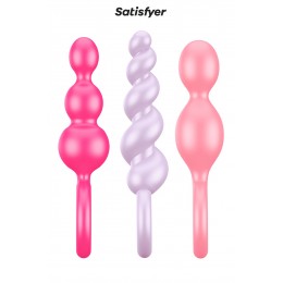 Satisfyer Set de 3 plugs colorés Booty Call - Satisfyer