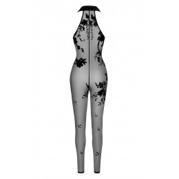 Noir Handmade Combinaison zippée Ego F315 tulle floqué