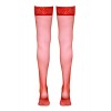 Cotelli Legwear Bas autofixants rouge - Cotelli Legwear