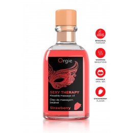 Orgie 20877 Huile de massage embrassable Sexy Therapy fraise