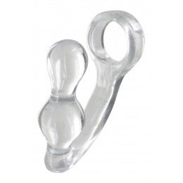Toy Joy Stimulateur de prostate et cockring transparent