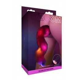 Taboom Plug anal Licorne avec queue lumineuse - Taboom