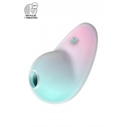 Satisfyer Stimulateur Pixie Dust air pulsé et vibrations - rose et menthe