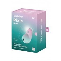 Satisfyer Stimulateur Pixie Dust air pulsé et vibrations - rose et menthe