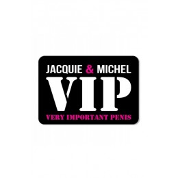 Jacquie & Michel Plaque de porte J&M VIP