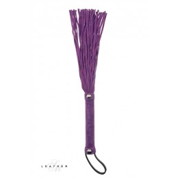 Leather SM 13076 Martinet en cuir violet