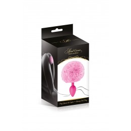 Sweet Caress Plug queue de lapin - rose