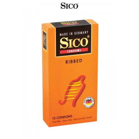Sico 12 préservatifs Sico RIBBED