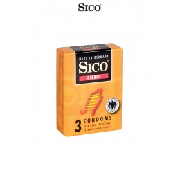 Sico 3 préservatifs Sico RIBBED