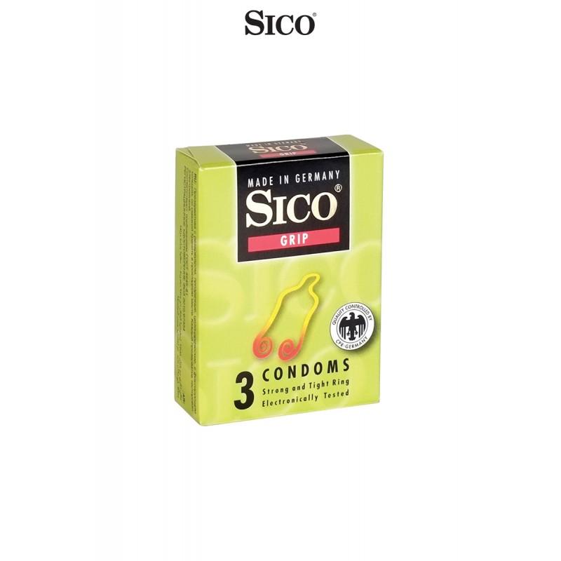 Sico 14333 3 préservatifs Sico GRIP