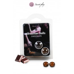 Secret Play 14378 2 Brazilian Balls - chocolat