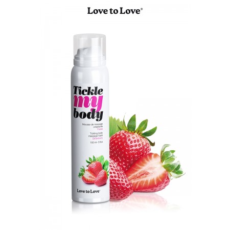 Love To Love 14440 Mousse massage crépitante - fraise