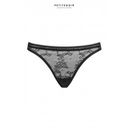 Petite Noir String tulle et dentelle