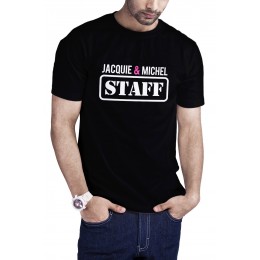 Jacquie & Michel T-shirt Jacquie et Michel Staff - noir