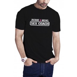 Jacquie & Michel T-shirt Sex Coach noir - Jacquie et Michel