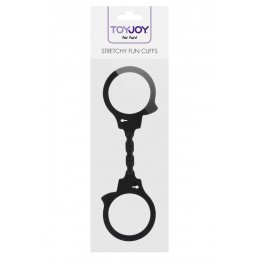 Toy Joy 15837 Menottes silicone stretchy - noir