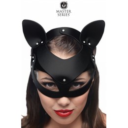Master Series 16182 Masque de chat en cuir Bad Kitten