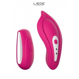 Liebe 16346 Stimulateur chauffant télécommandé Panty Vibe - cerise