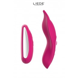 Liebe 16346 Stimulateur chauffant télécommandé Panty Vibe - cerise