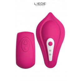 Liebe 16346 Stimulateur chauffant télécommandé Panty Vibe - cerise