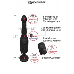 Pipedream 16351 Plug anal va-et-vient télécommandé Vibrating Ass Thruster