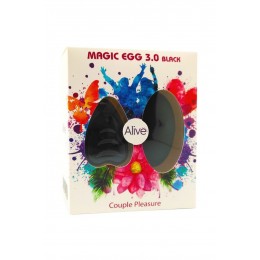 Alive 16360 Oeuf vibrant télécommandé Magic egg 3 - noir