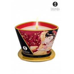 Shunga 16765 Bougie à massage parfum Vin pétillant à la fraise - Shunga