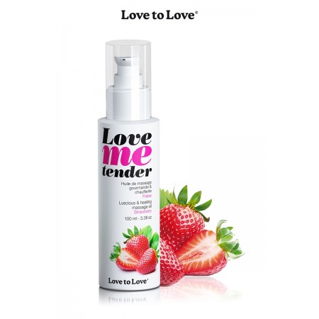 Love To Love Huile de massage fraise 100ml