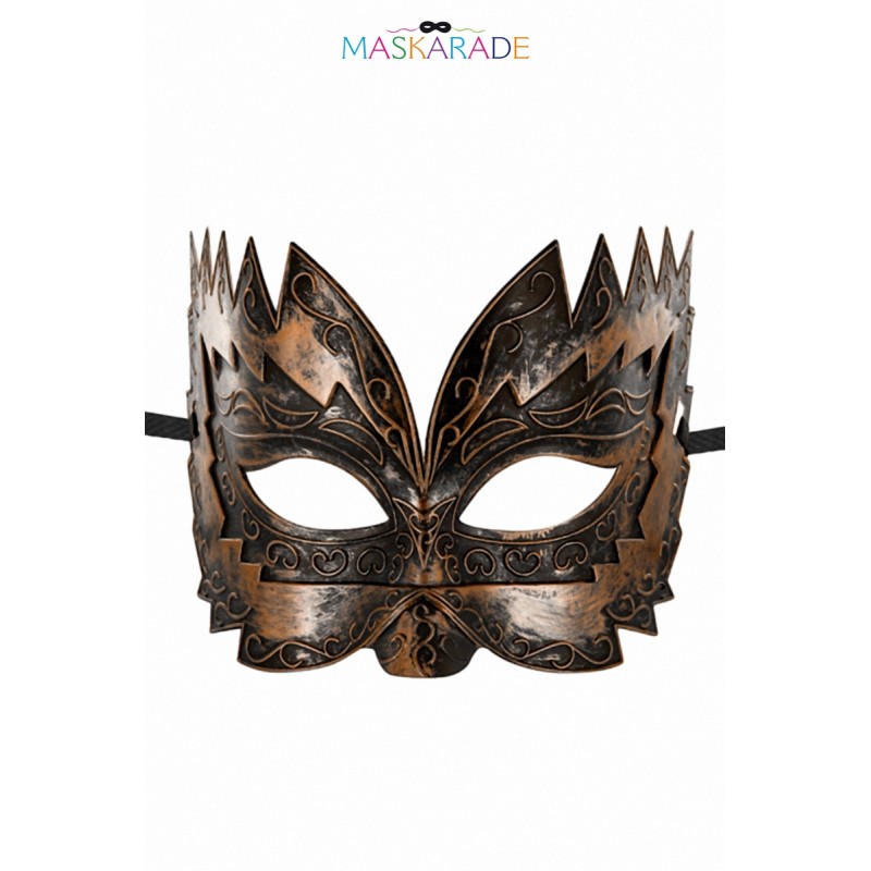 Maskarade 16815 Masque semi-rigide cuivré Don Giovanni