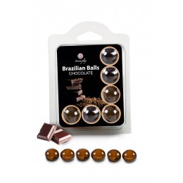 Secret Play 16889 6 Brazilian Balls - chocolat