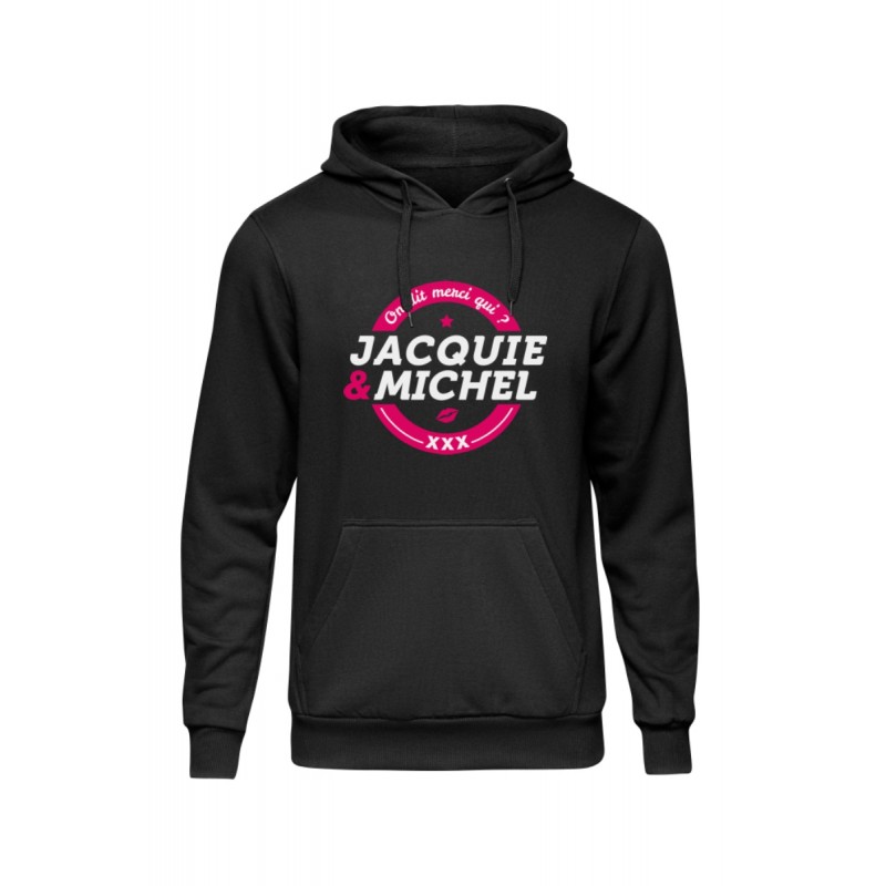 Jacquie & Michel 17070 Sweat à capuche J&M logo rond