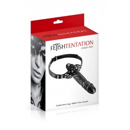 Fetish Tentation 17109 Bâillon double gode black - Fetish Tentation