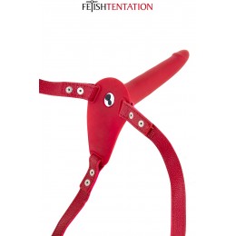 Fetish Tentation Gode ceinture rouge vibrant Fetish Tentation