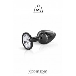 Hidden Eden 17137 Plug bijou aluminium noir S - Hidden Eden